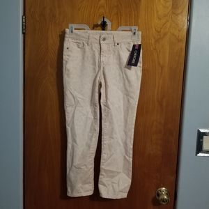 NWT Cherokee Faint Cheetah Print Crop Jeans